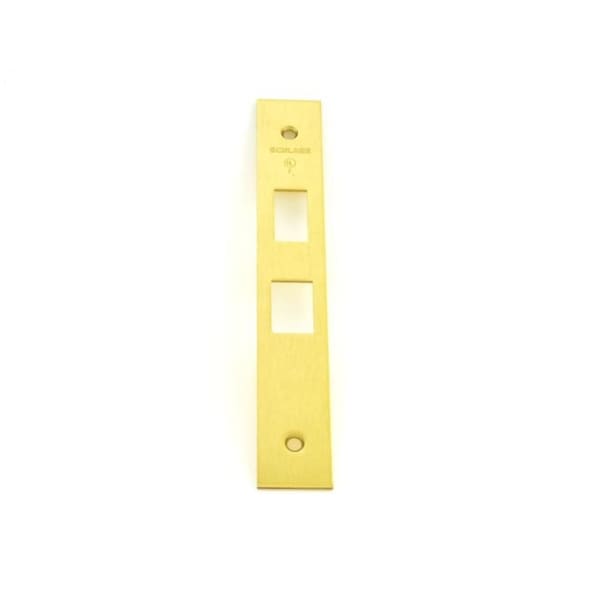 Schlage Commercial Armor Front and Screws for L9050; L9060; L9070; or L9080 Bright Brass Finish 09663605 - main